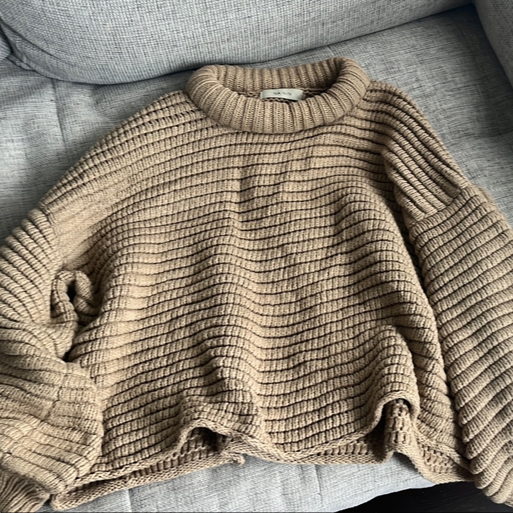 Na Nin Romy Sweater, Cotton, Latte